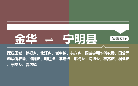 金华到宁明县物流公司- 金华到宁明县物流专线-价格优惠