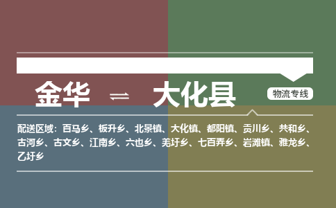 金华到大化县物流公司- 金华到大化县物流专线-价格优惠