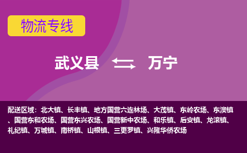 武义到万宁物流公司-武义县至万宁货运公司，用实力给您带来物流的便捷