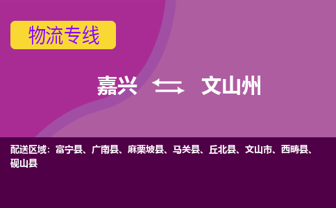 嘉兴到文山州物流公司-承接零担整车，嘉兴到文山州物流专线-托运进仓货物