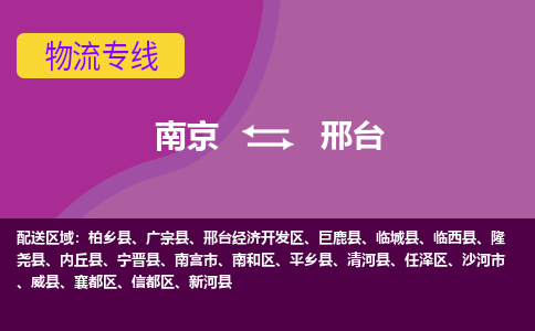 南京到邢台物流专线-邢台到南京货运公司-全程监控