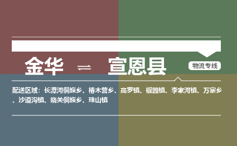 金华到宣恩县物流公司- 金华到宣恩县物流专线-价格优惠