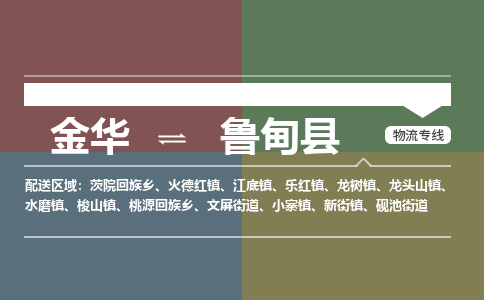 金华到鲁甸县物流公司- 金华到鲁甸县物流专线-价格优惠