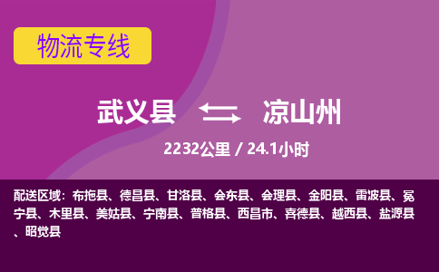 武义到凉山州物流公司-武义县至凉山州货运公司，用实力给您带来物流的便捷